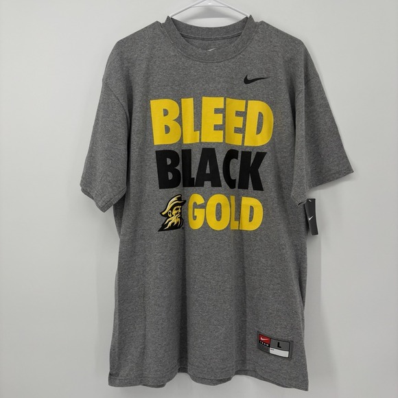 Nike Other - Nike Appalachian State Gray Loose Fit T Shirt Bleed Black & Gold Mens Size Large